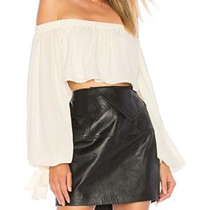Chrissy Tiegan x Revolve Top in Ivory